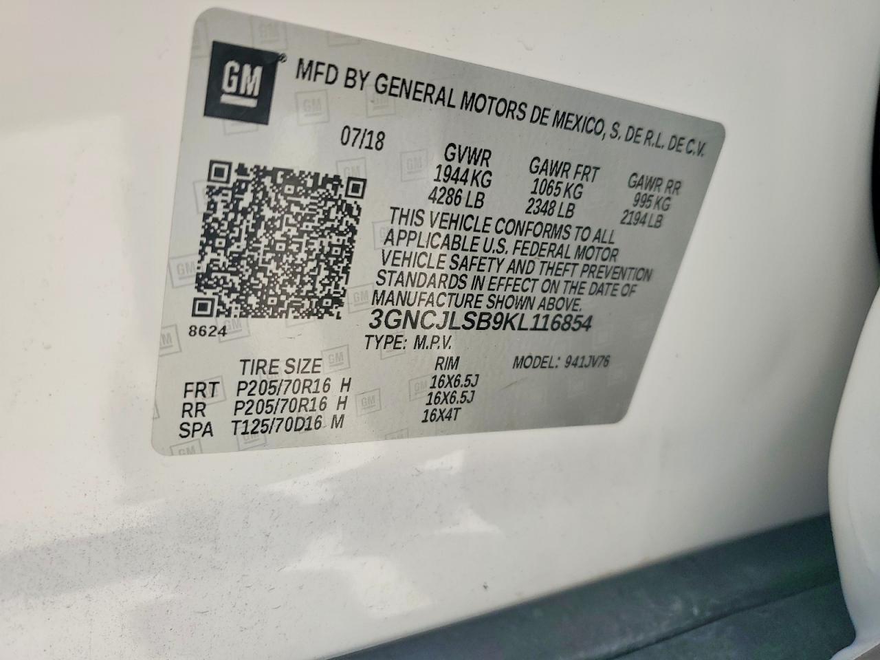 Chevrolet Trax 1lt