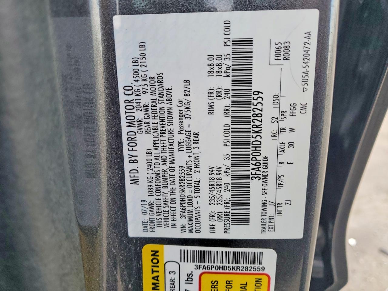 Ford Fusion Se