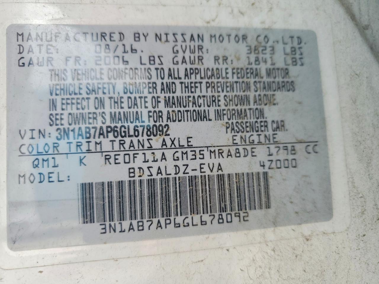 Nissan Sentra Sv