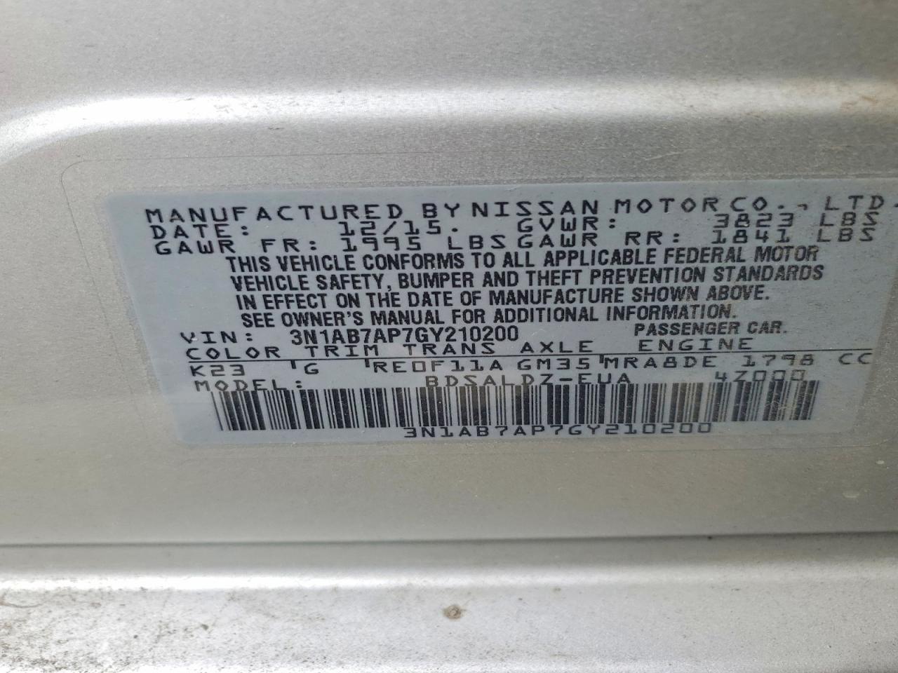 Nissan Sentra Sv