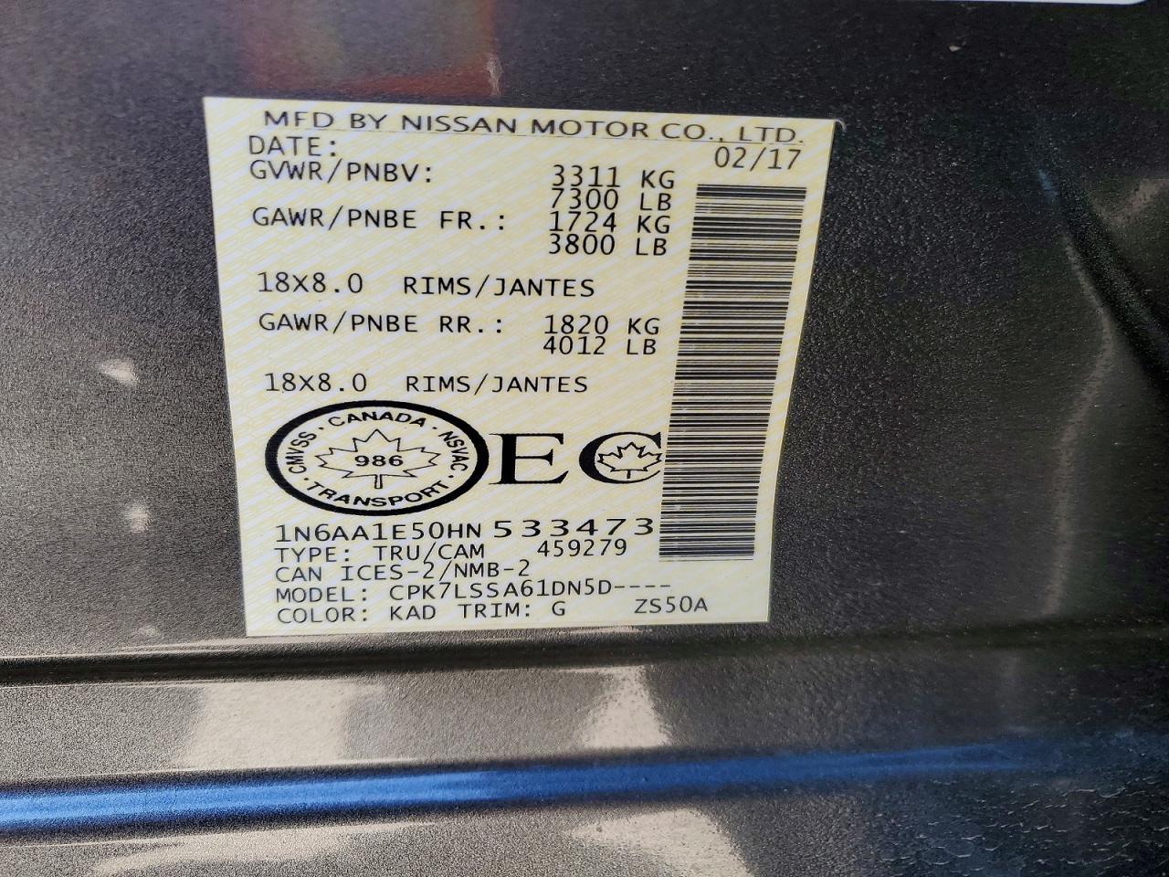 Nissan Titan S