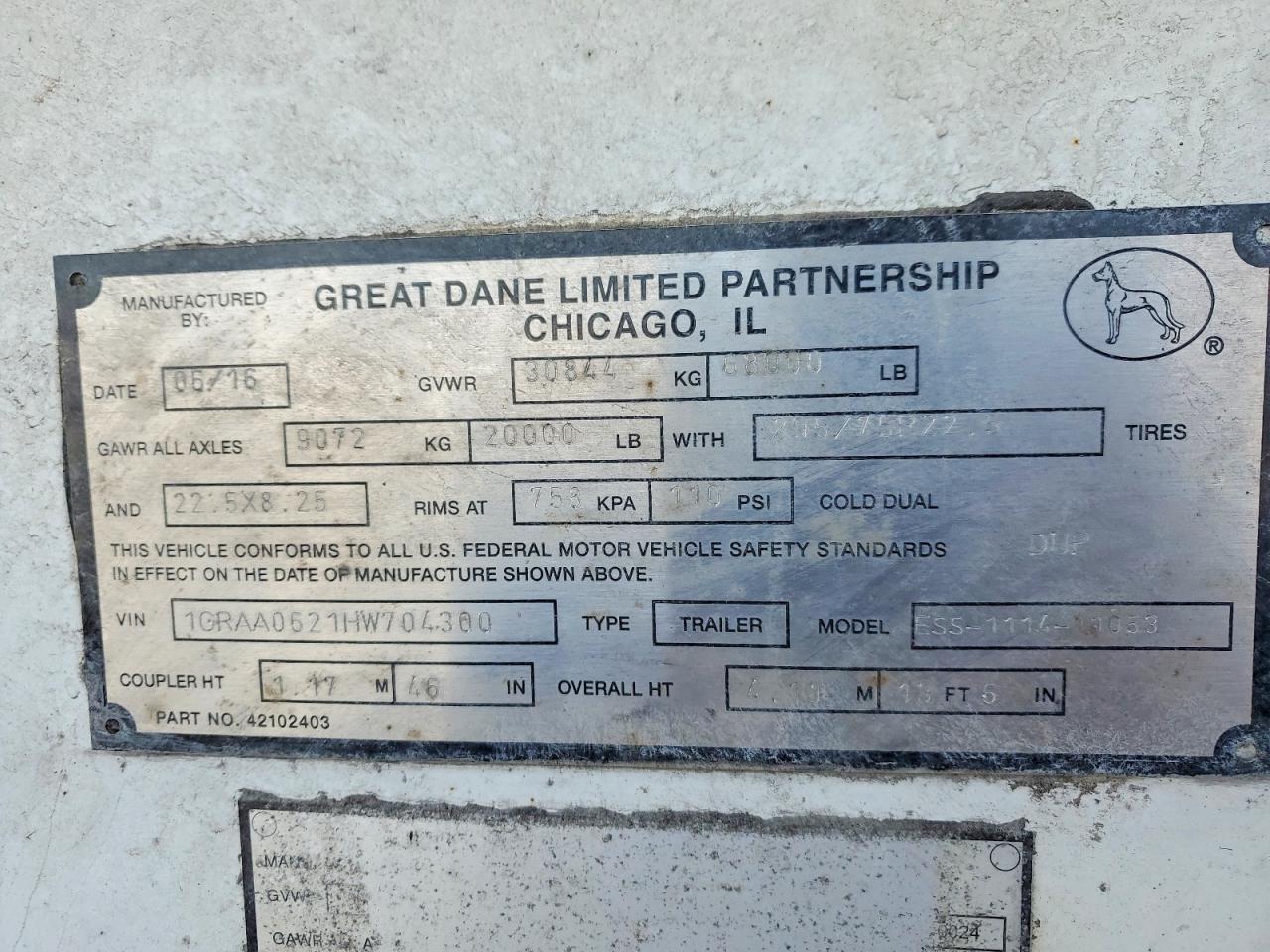 Great Dane Trailers Trailer