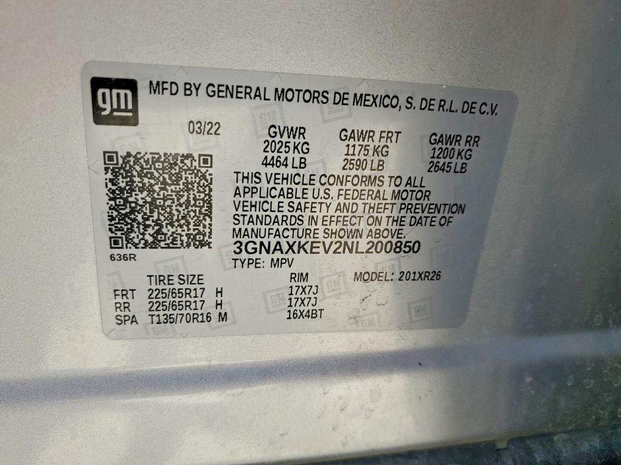 Chevrolet Equinox Lt