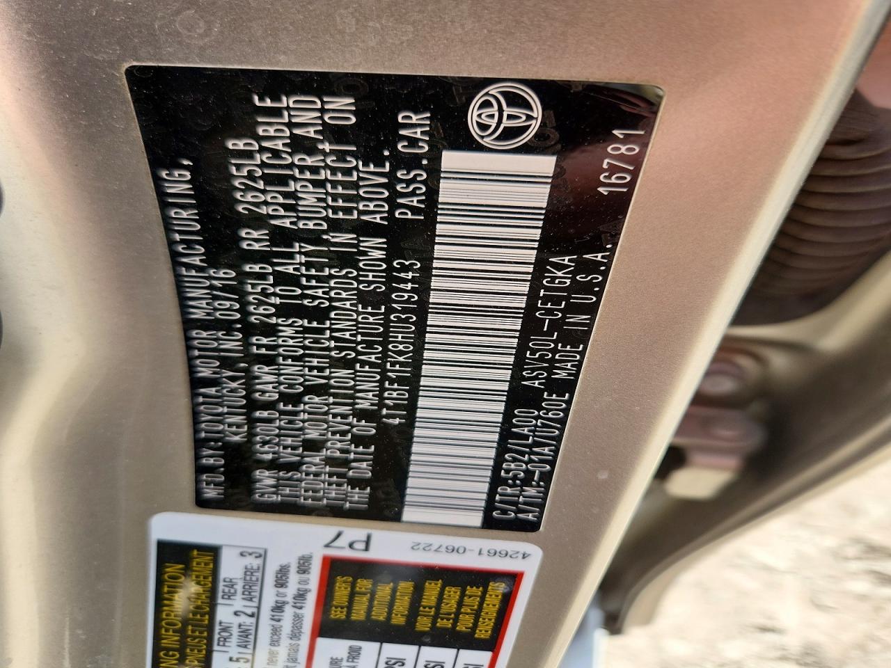 Toyota Camry Xle