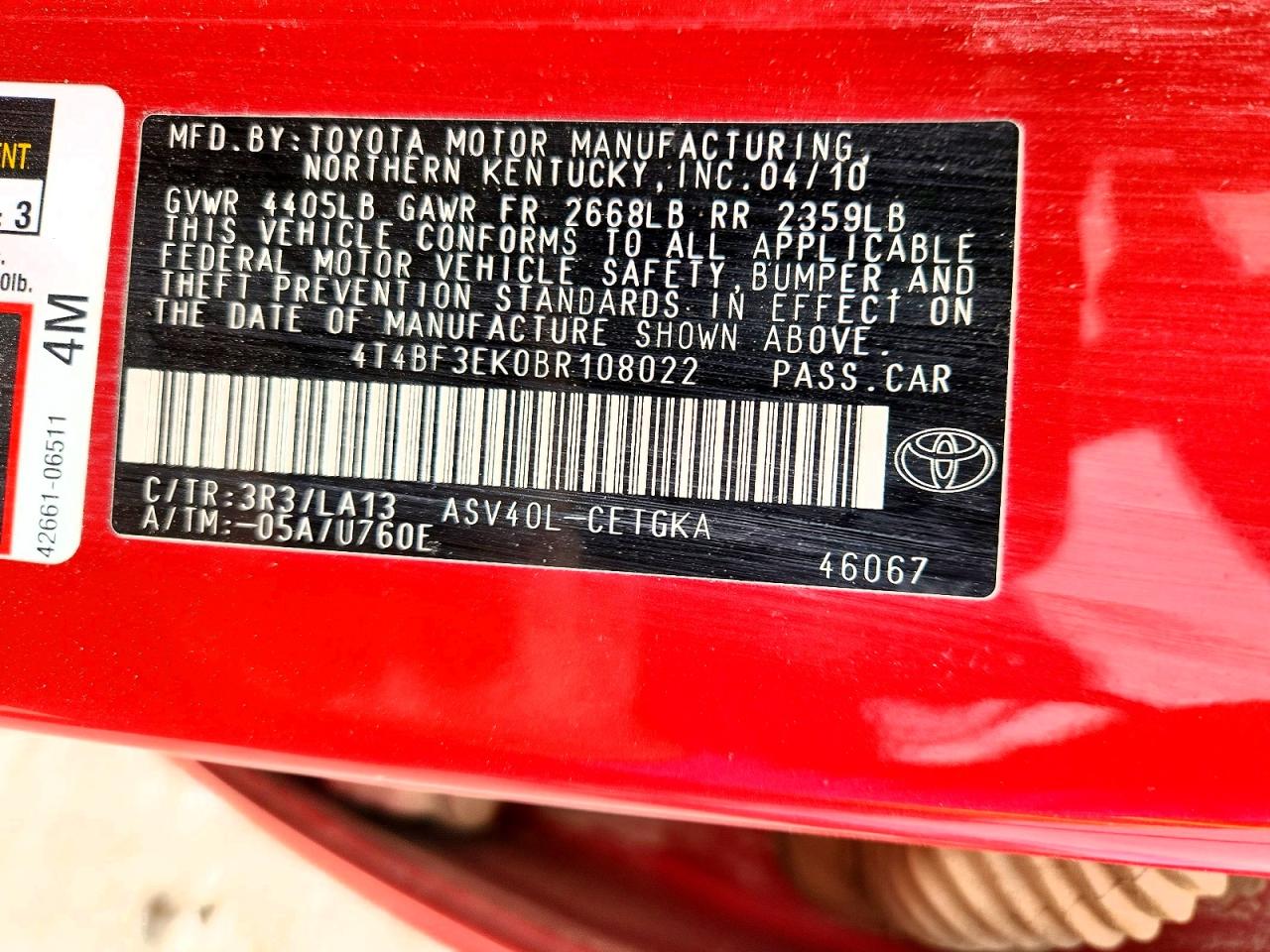Toyota Camry Xle