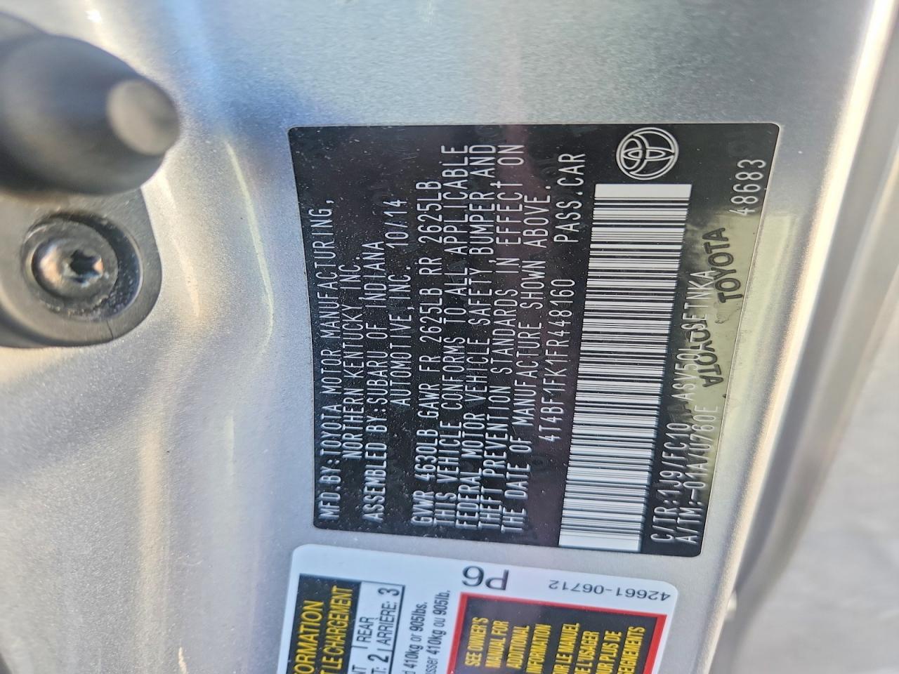 Toyota Camry Le