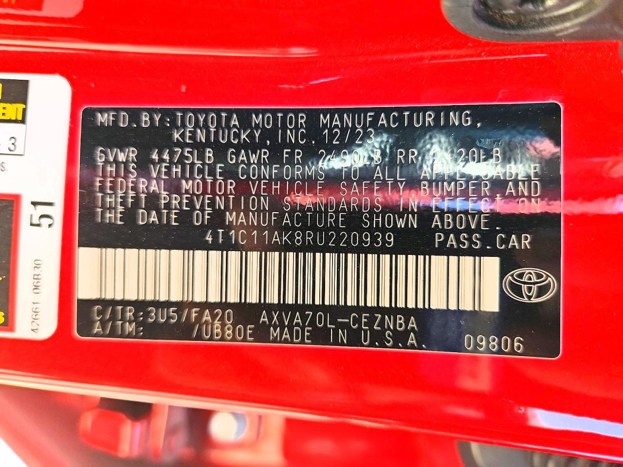 Toyota Camry Le