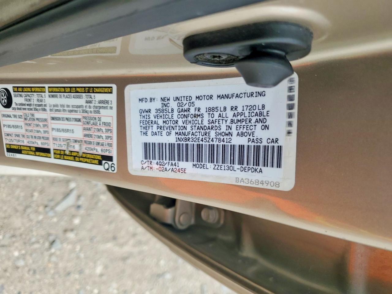 Toyota Corolla Ce