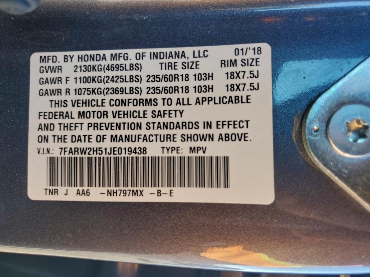 Honda Crv Ex
