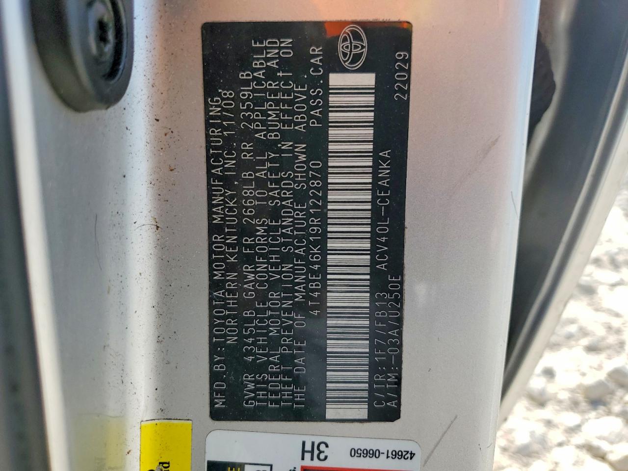 Toyota Camry Le