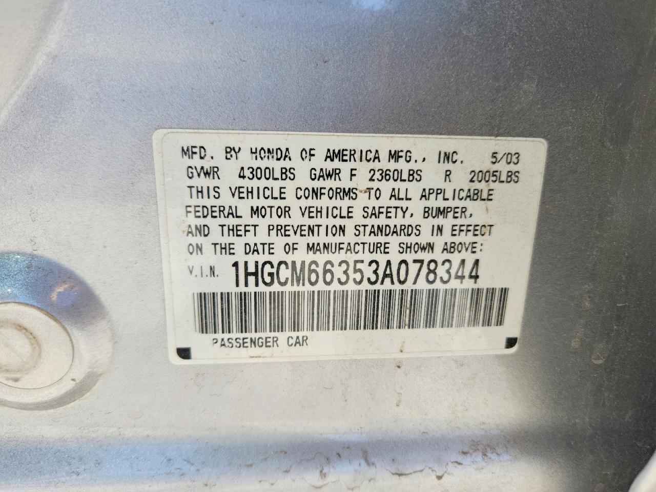 Honda Accord Lx