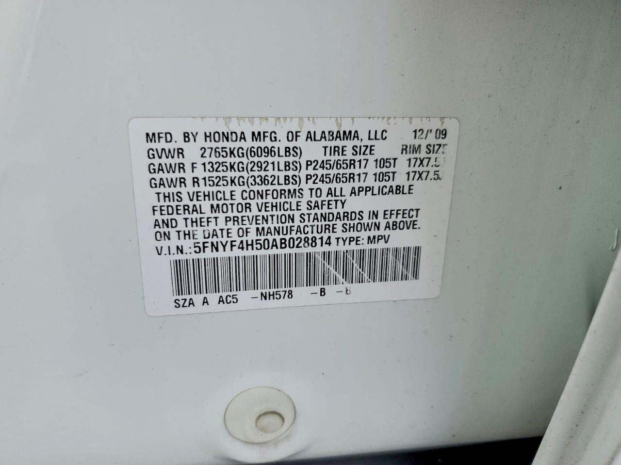 Honda Pilot Exl