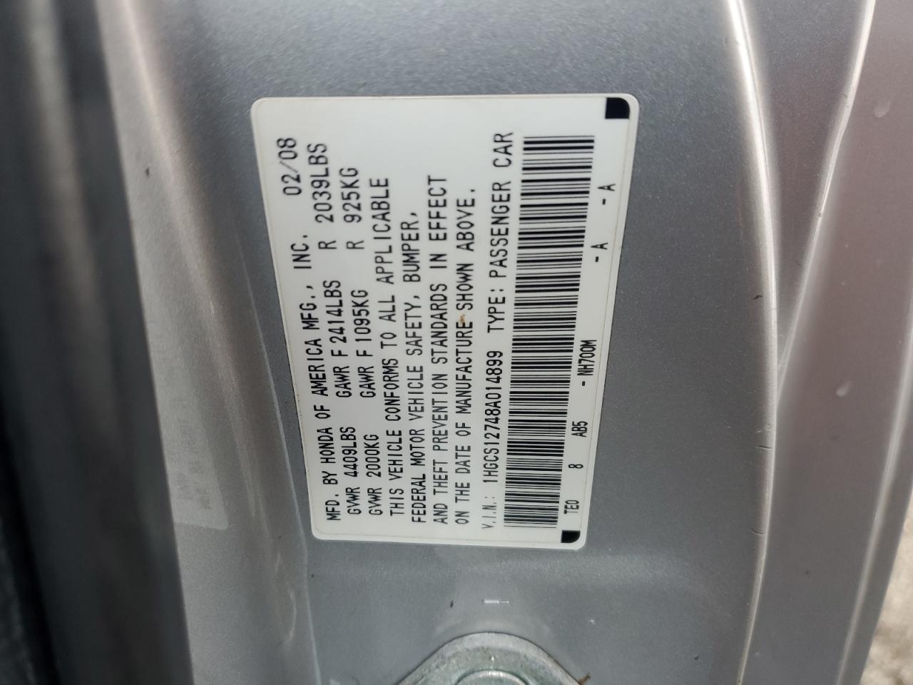 Honda Accord Ex