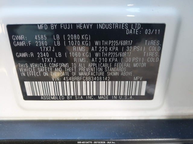 Subaru Outback 2.5i Premium