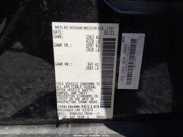 Nissan Altima S Fwd