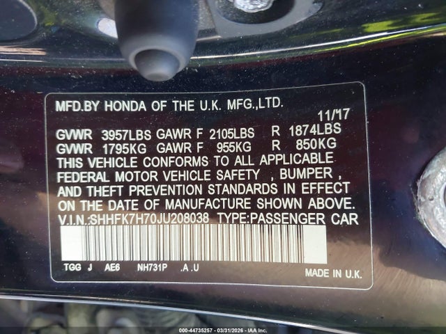 Honda Civic Ex-l