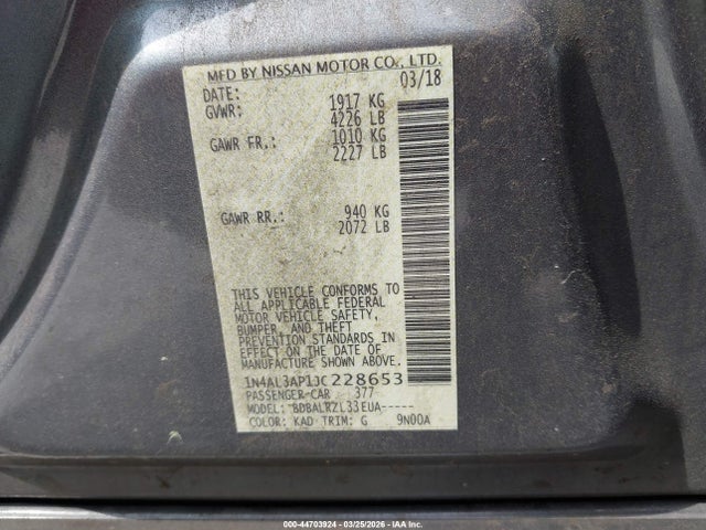 Nissan Altima 2.5 Sl