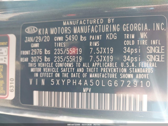 Kia Sorento 3.3l Ex