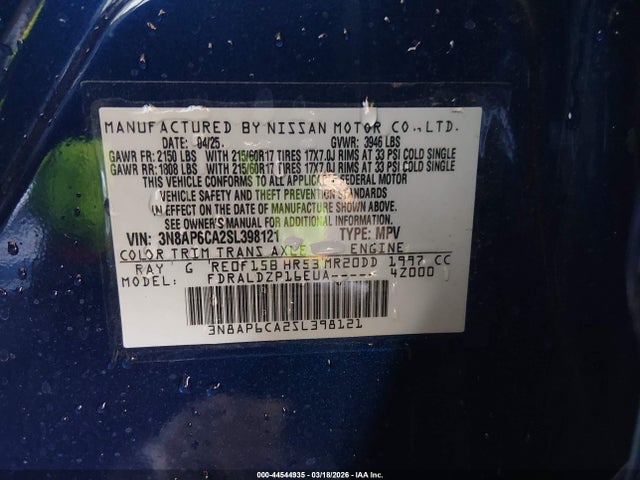 Nissan Kicks Sv Fwd