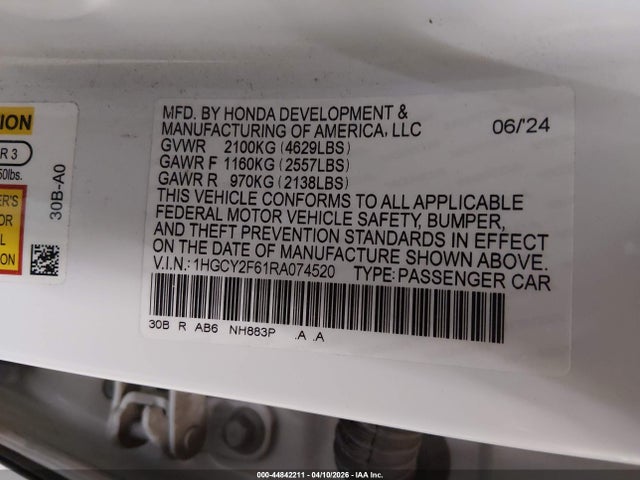 Honda Accord Ex-l