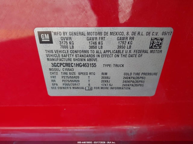 Chevrolet Silverado 1500 1lt