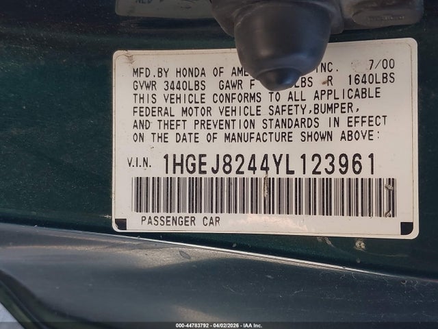 Honda Civic Ex