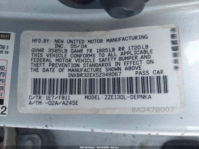 Toyota Corolla Le