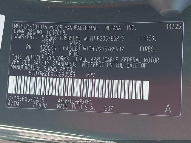 Toyota Sienna Xle