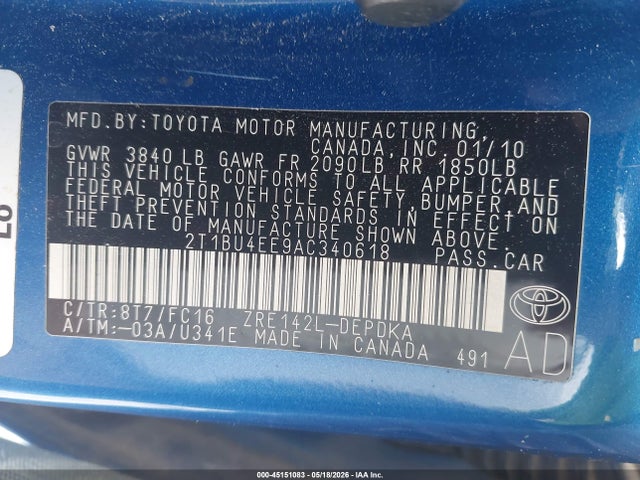Toyota Corolla Le
