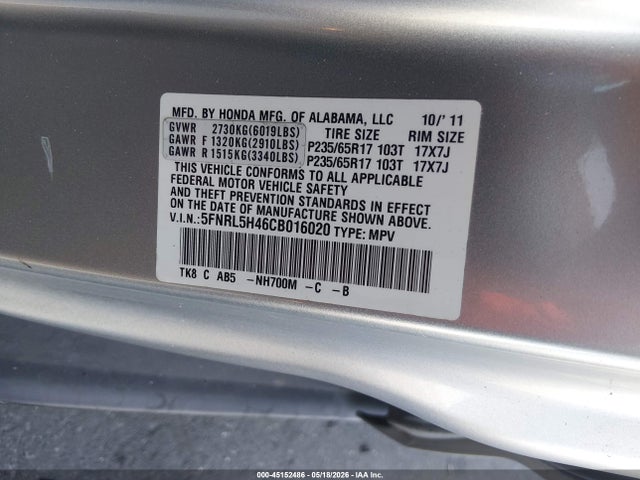 Honda Odyssey Ex