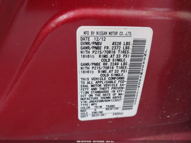 Nissan Rogue S