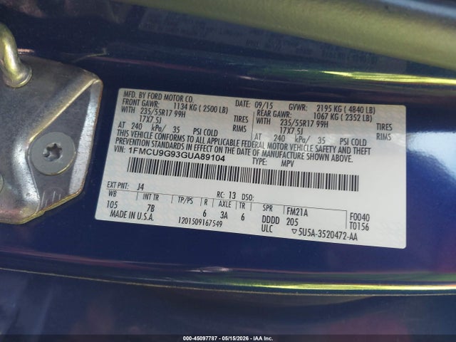 Ford Escape Se