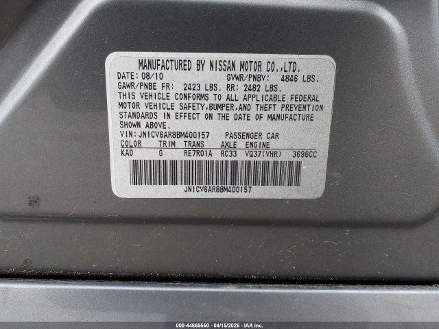 INFINITI G37x