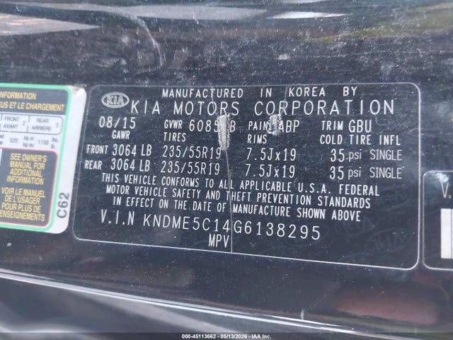 Kia Sedona Sx Luxury