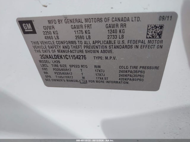 Chevrolet Equinox 1lt