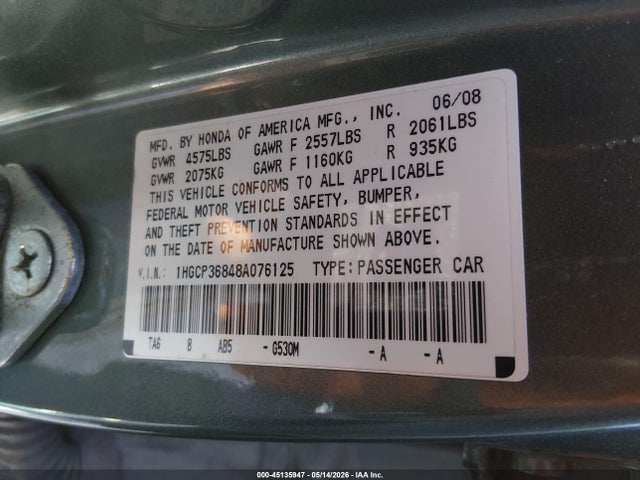 Honda Accord 3.5 Ex-l