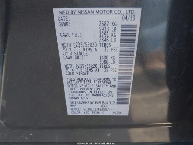 Nissan Pathfinder Platinum