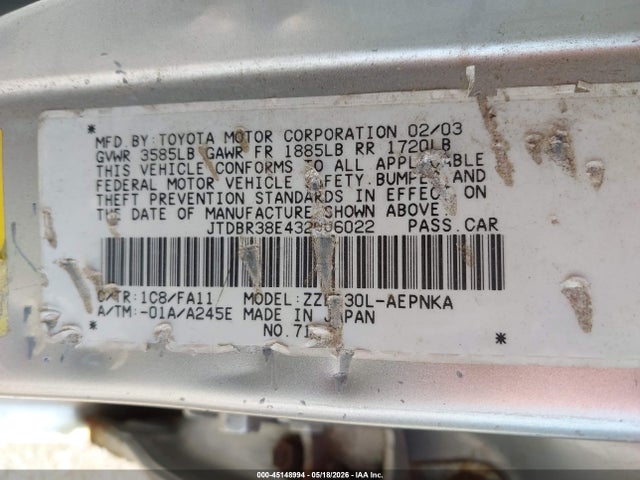 Toyota Corolla Le