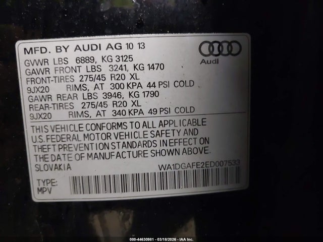 Audi Q7 3.0t S Line Prestige