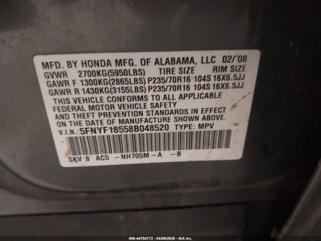 Honda Pilot Ex-l