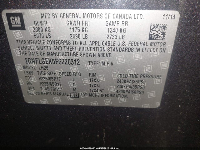 Chevrolet Equinox 2lt
