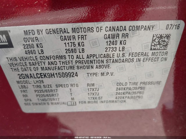 Chevrolet Equinox Lt