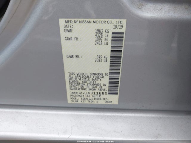 Nissan Altima Sr Fwd