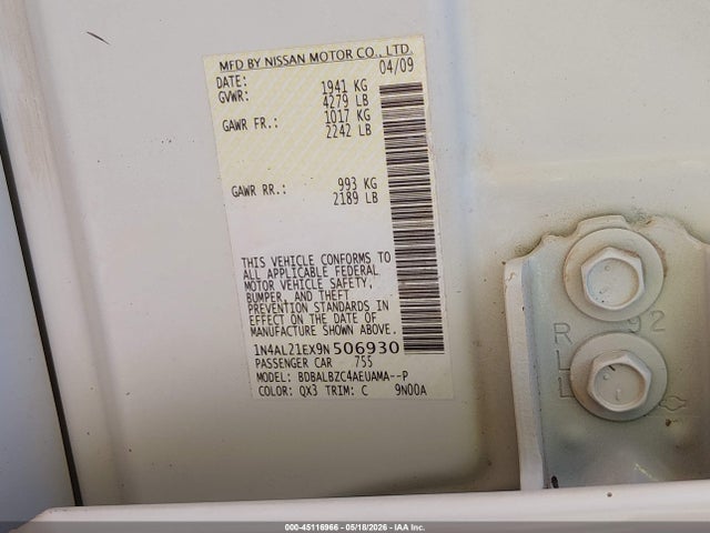 Nissan Altima 2.5 S