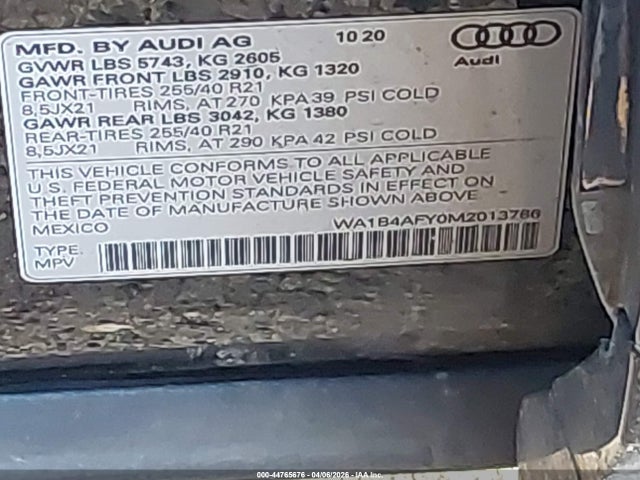 Audi Sq Premium Plus Tfsi Quattro Tiptronic