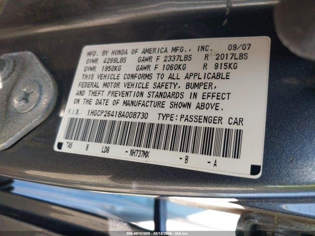 Honda Accord 2.4 Lx-p