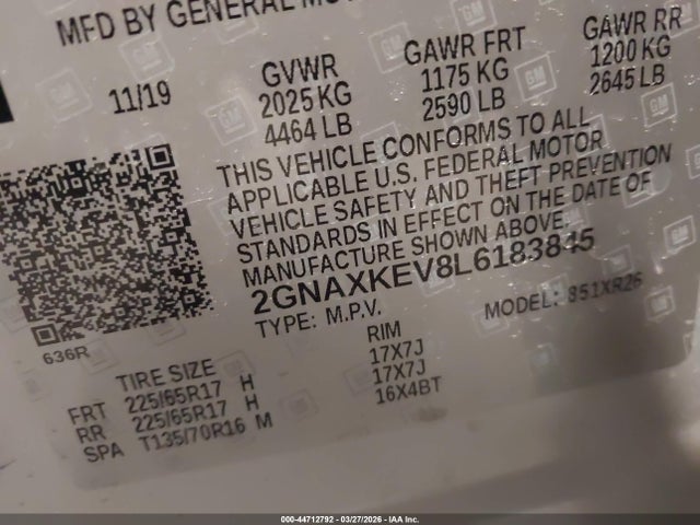Chevrolet Equinox Fwd Lt 1.5l Turbo