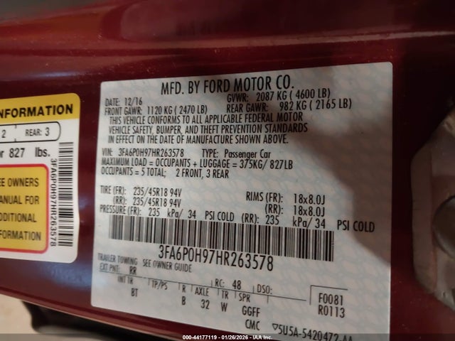 Ford Fusion Se