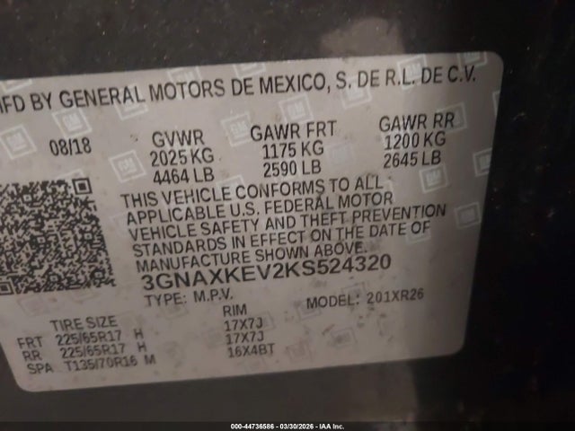 Chevrolet Equinox Lt