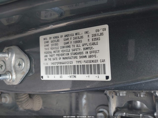 Honda Accord 2.4 Ex-l